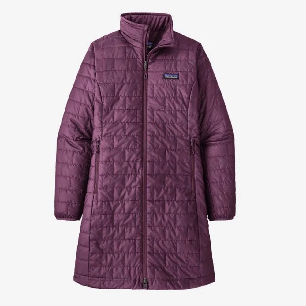 NWT Patagonia Lightweight Travel Deep Purple Nano Puff Parka Medium M